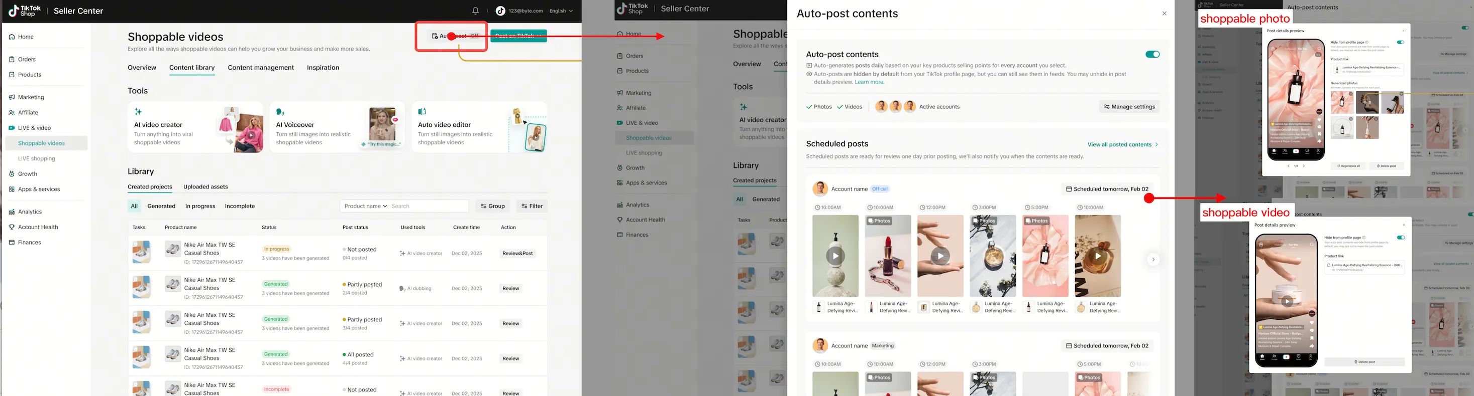 TikTok Shop短视频&图文 AIGC 自动发布功能介绍