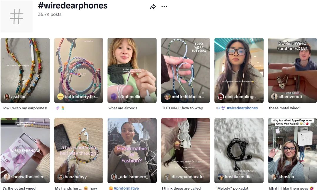 靠“穿搭”火遍全网，有线耳机在TikTok Shop销量暴涨