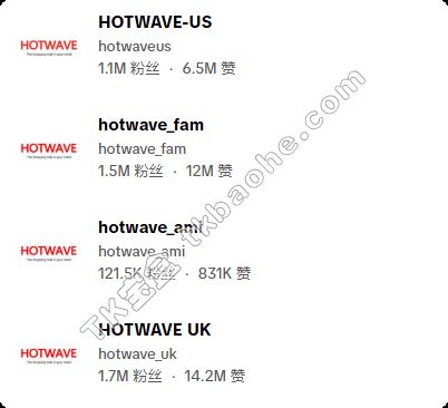 HOTWAVE TikTok多账号布局
