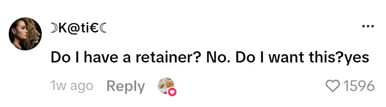 TikTok用户评论互动截图