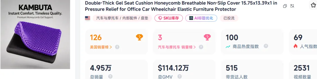 靠“反套路”营销，这款坐垫在TikTok卖了800万